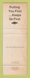 Matchbook Cover - Jim Labas Chevrolet Plymouth IN WORN