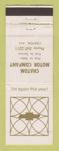 Matchbook Cover - Chatom Motors Chevrolet AL