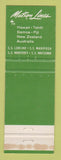 Matchbook Cover - Matson Cruise Lines girlie WEAR