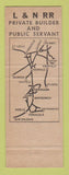 Matchbook Cover - Louisville and Nashville Railroad