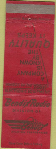 Matchbook Cover - Bendex Radio Aviation