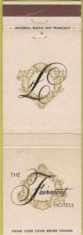 Matchbook Cover - The Fairmont Hotels Dallas TX