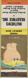 Matchbook Cover - Mathews Readymix Gridley CA