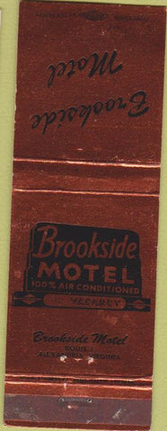 Matchbook Cover - Brookside Motel Alexandria VA