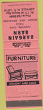 Matchbook Cover - Bargain Barn Thrift Guns Ashville NY