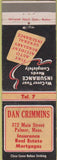 Matchbook Cover - Dan Crimmins Insurance Palmer MA
