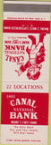 Matchbook Cover - Canal National Bank no town