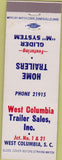 Matchbook Cover - West Columbia Trailer West Columbia SC
