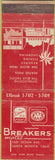 Matchbook Cover - Breakers Motel Santa Monica CA WEAR