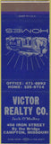 Matchbook Cover - Victor Realty Co Compton MO