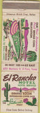 Matchbook Cover - El Rancho Motel El Paso TX WEAR
