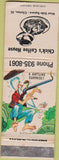 Matchbook Cover - Chick's Coffee House Clinton IL gun snake