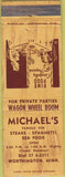 Matchbook Cover - Micheal's Restaurant Worthington MN WEAR
