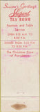 Matchbook Cover - Shepard Tea Room Providence RI xmas
