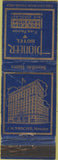 Matchbook Cover - Pioneer Hotel Tucson AZ