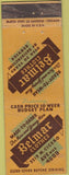 Matchbook Cover - Belmar Clothes Chicago IL