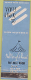 Matchbook Cover - Copley Plaza The Oval Room