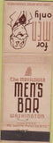 Matchbook Cover - Mayflower Men's Bar Washington DC WEAR
