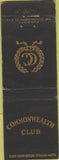 Matchbook Cover - Commonwealth Club