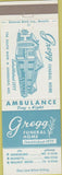 Matchbook Cover - Gregg Funeral Home Jonesboro AR