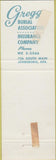 Matchbook Cover - Gregg Funeral Home Jonesboro AR