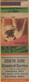 Matchbook Cover - South Side Standard Gas Billings MT WEAR
