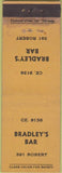 Matchbook Cover - Bradley's Bar No town