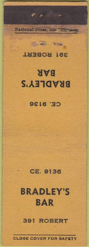 Matchbook Cover - Bradley's Bar No town