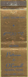 Matchbook Cover - Dan O'Connell Funeral Home San Mateo CA
