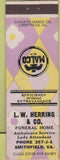 Matchbook Cover - Herring Funeral Home Smithfield VA