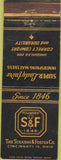 Matchbook Cover - Stearns  and  Foster Matress Cincinatti OH