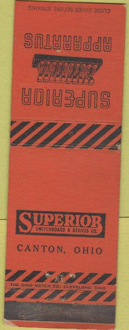 Matchbook Cover - Superior Switchboard Apparatus Canton OH