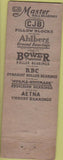 Matchbook Cover - CJB Ahlberg Ball Bearings Chicago IL WORN