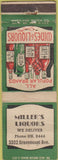 Matchbook Cover - Miller's Liquor no town WEAR