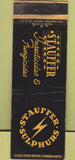 Matchbook Cover - Stauffer Insecticides Sulphurs Freeport TX