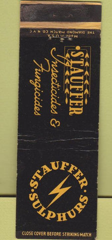 Matchbook Cover - Stauffer Insecticides Sulphurs Freeport TX