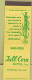 Matchbook Cover - Tall Corn Motel Shenandoah IA