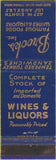 Matchbook Cover - Brooks Wine Foods Los Angeles CA