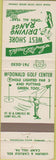 Matchbook Cover - West Shore Driving Range Golf Camp Hill PA