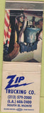 Matchbook Cover - ZIP Trucking El Monte CA liberty bell
