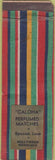 Matchbook Cover - Caloha Perfumed Matches Honolulu cloth