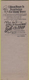 Matchbook Cover - Loop Cafe Tacoma WA Christmas