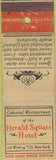 Matchbook Cover - Herald Square Hotel New York NY
