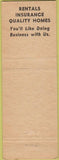 Matchbook Cover - Spiro Realty Pittsburgh PA