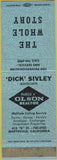 Matchbook Cover - Dick Sivley Olson Realtor Marysville CA