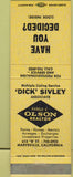 Matchbook Cover - Dick Sivley Olson Realtor Marysville CA