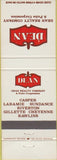 Matchbook Cover - Dean Realty Casper Laramie WY