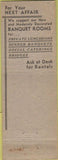 Matchbook Cover - State House Restaurant Philadelphia PA