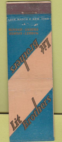 Matchbook Cover - Lit Brothers Philadelphia PA