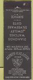 Matchbook Cover - Alfred Glasser Jewelers New York NY